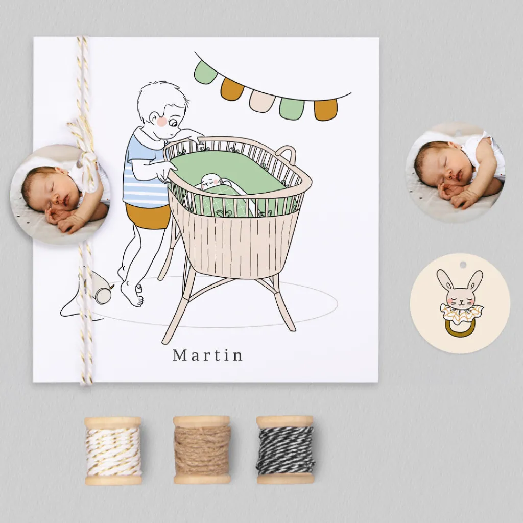 Créations En Collaboration | Faire-part Naissance Garçon^Planet cards Mon grand Frère