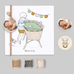Créations En Collaboration | Faire-part Naissance Garçon^Planet cards Mon grand Frère