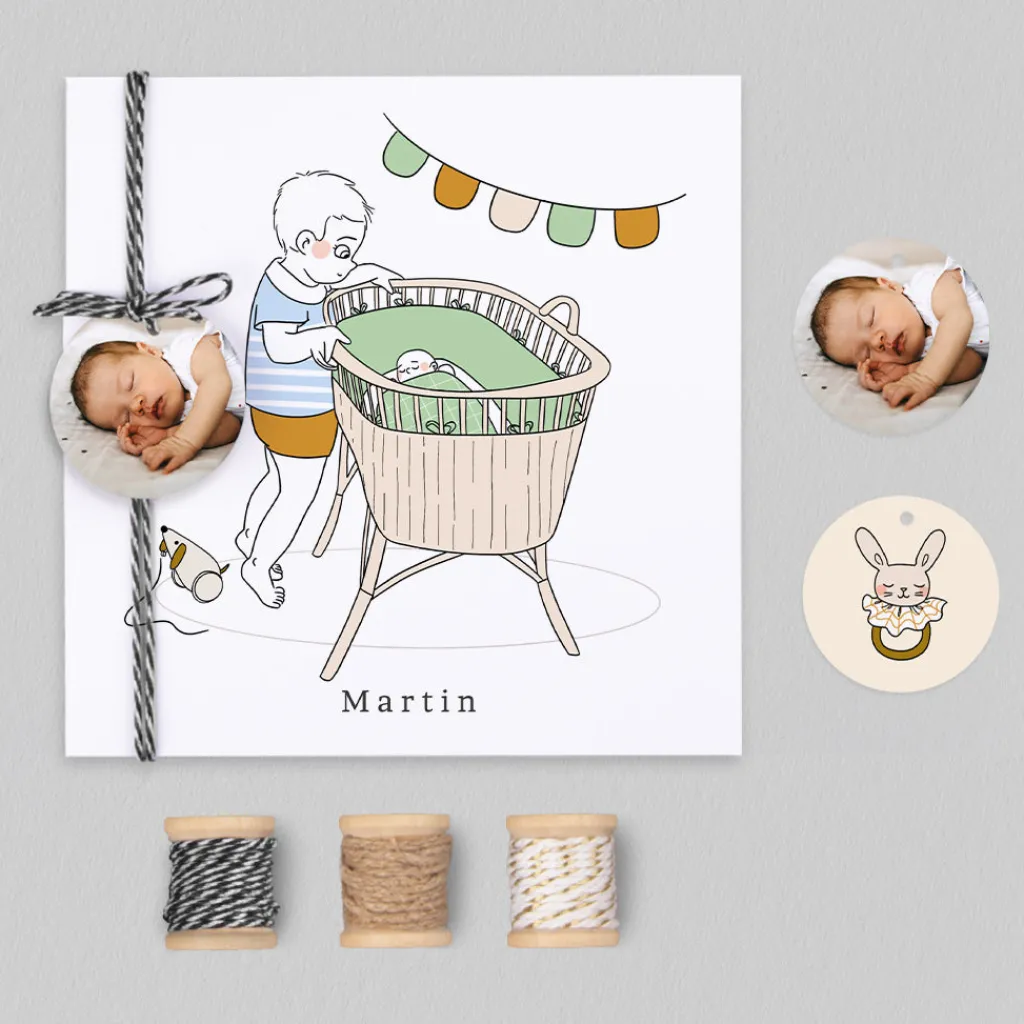 Créations En Collaboration | Faire-part Naissance Garçon^Planet cards Mon grand Frère