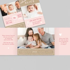 Faire-part Naissance Original | Faire-part Naissance Fille^Planet cards Mon Petit Certificat