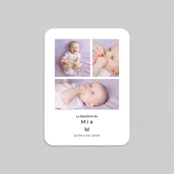 Faire-part Baptême Civil | Faire-part Baptême Fille^Planet cards Mon Petit Papillon
