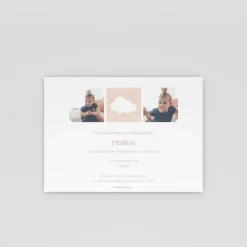 Faire-part Baptême Civil^Planet cards Mon Univers Tout Doux