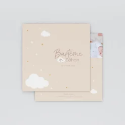 Faire-part Baptême Civil^Planet cards Mon Univers Tout Doux