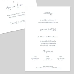 Faire-part Mariage Chic | Faire-part Mariage Champêtre^Planet cards Monogramme Végétal