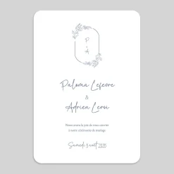 Faire-part Mariage Chic | Faire-part Mariage Champêtre^Planet cards Monogramme Végétal