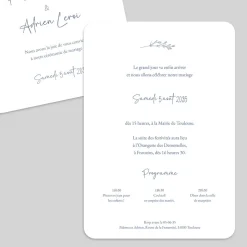 Faire-part Mariage Chic | Faire-part Mariage Champêtre^Planet cards Monogramme Végétal