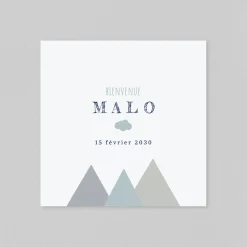 Faire-part Naissance Fille | Faire-part Naissance Garçon^Planet cards Montagnes Et Petits Nuages