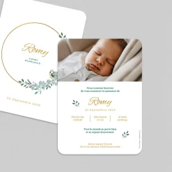 Faire-part Naissance Animaux | Créations En Collaboration^Planet cards Mésange et Couronne Dorée