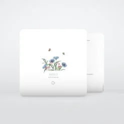 Carte Remerciement Décès^Planet cards Musulman Bleuets