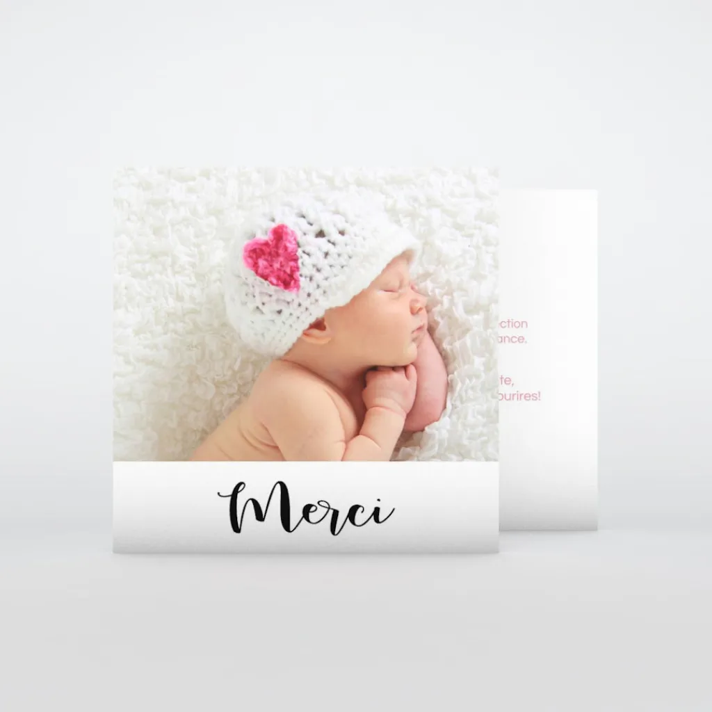 Carte Remerciement Naissance Classique^Planet cards Naissance Magnifique
