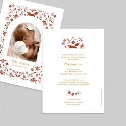 Faire-part Naissance Animaux | Créations En Collaboration^Planet cards Nature et Renard