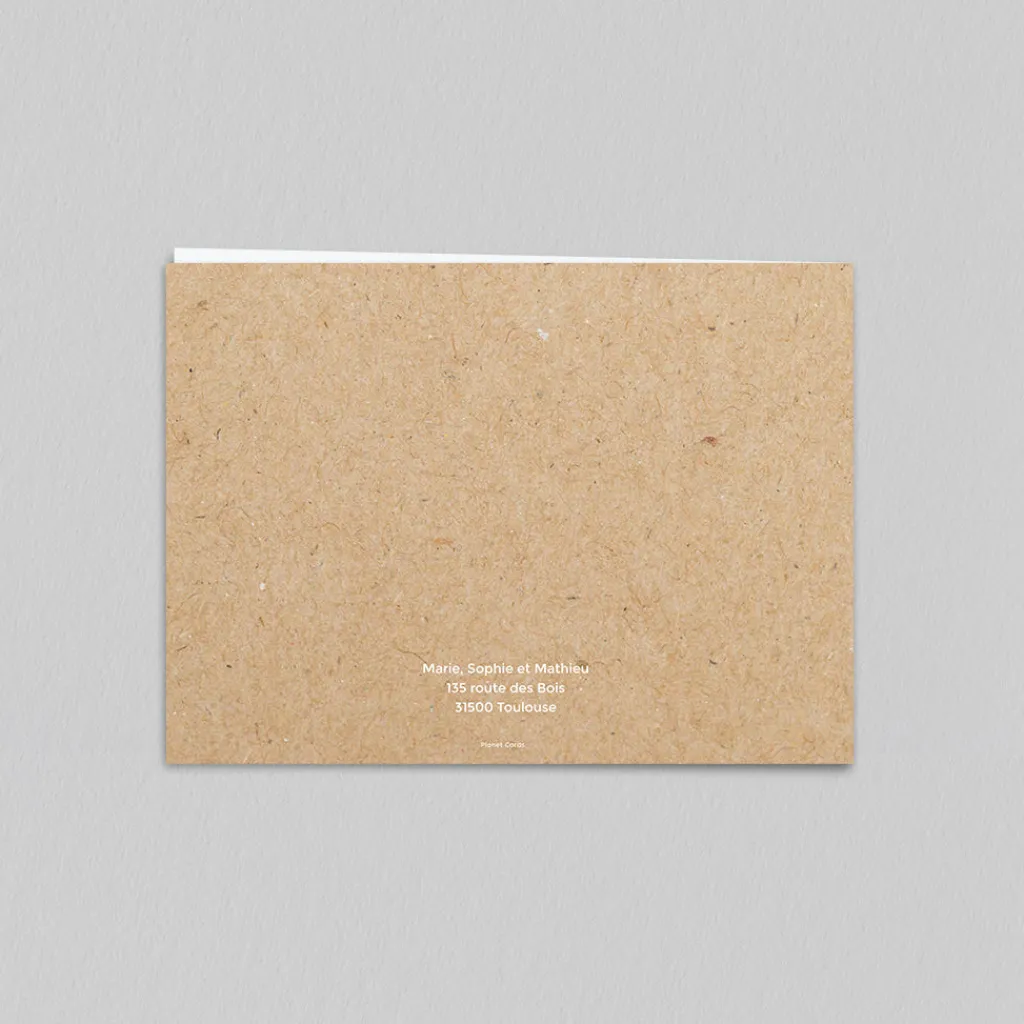 Carte De Vœux Famille^Planet cards Neige et Kraft