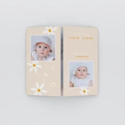 Faire-part Naissance Jumeaux^Planet cards Nos Belles Fleurs
