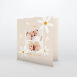 Faire-part Naissance Jumeaux^Planet cards Nos Belles Fleurs