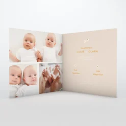 Faire-part Naissance Jumeaux^Planet cards Nos Belles Fleurs
