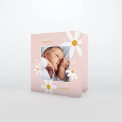 Faire-part Naissance Fille^Planet cards Notre Jolie Fleur En Photo