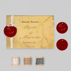Faire-part Mariage Original^Planet cards Notre Parchemin