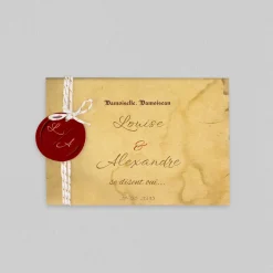 Faire-part Mariage Original^Planet cards Notre Parchemin