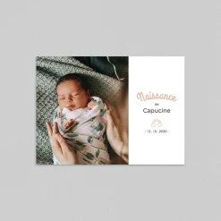 Faire-part Naissance Magnet | Faire-part Naissance Fille^Planet cards Notre Petit Arc En Ciel