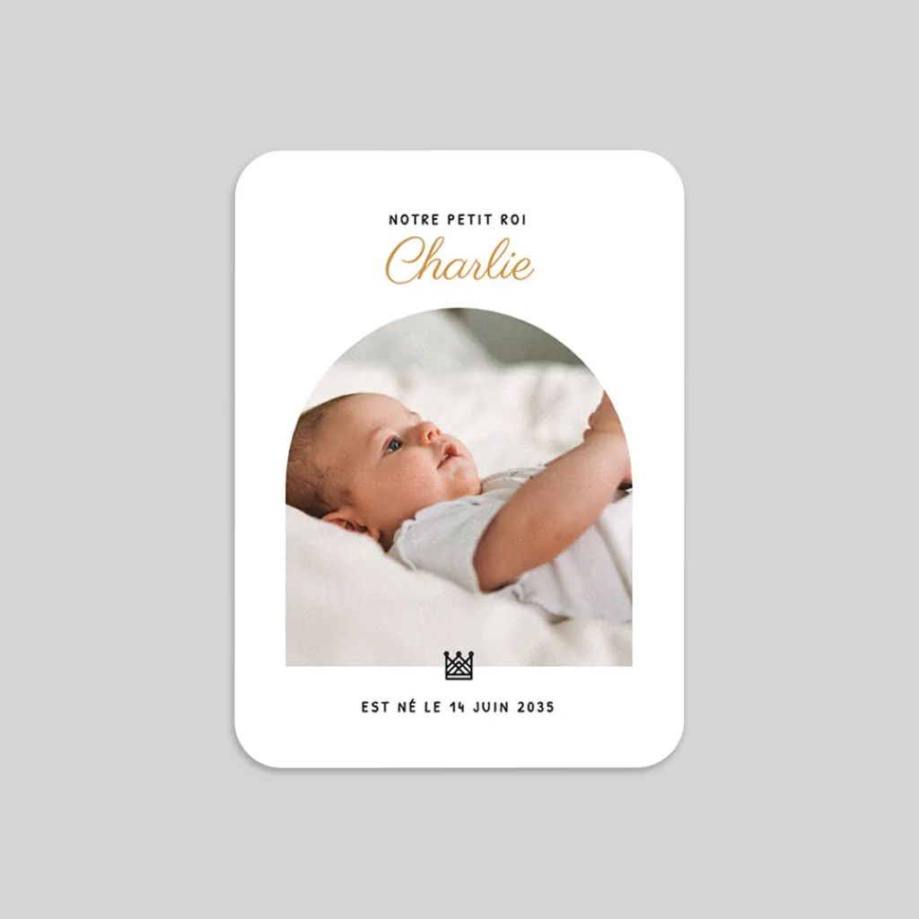 Faire-part Naissance Garçon^Planet cards Notre petit roi