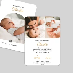 Faire-part Naissance Garçon^Planet cards Notre petit roi