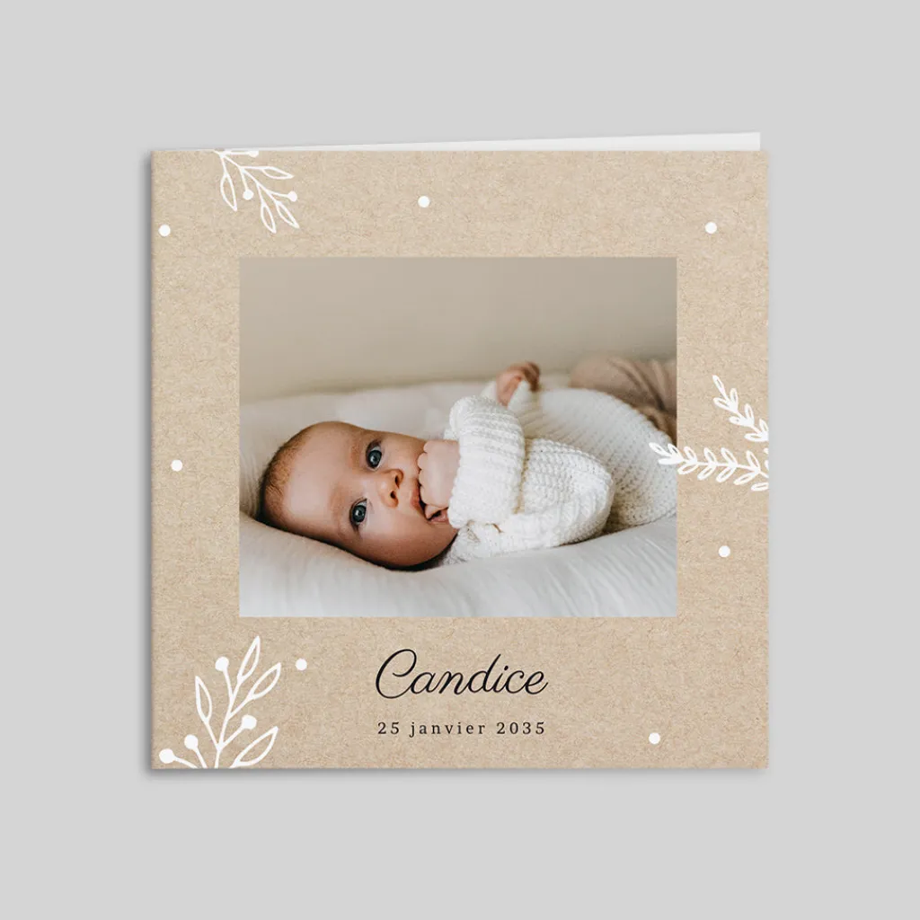 Faire-part Naissance Fille^Planet cards Notre Plus Bel Hiver