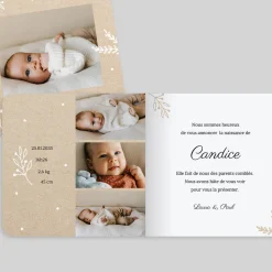 Faire-part Naissance Fille^Planet cards Notre Plus Bel Hiver