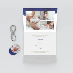 Faire-part Naissance Original | Faire-part Naissance Fille^Planet cards Notre Univers