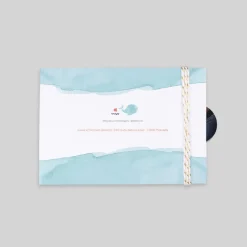 Faire-part Naissance Animaux | Créations En Collaboration^Planet cards Océan et Aquarelle Turquoise