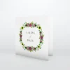 Faire-part Mariage Champêtre^Planet cards Oiseaux et couronne de fleurs
