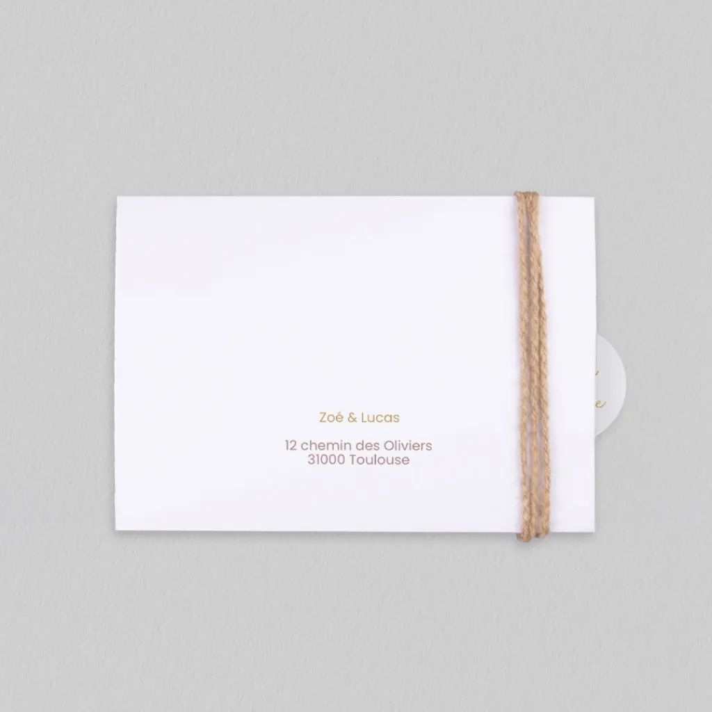 Faire-part Mariage Champêtre^Planet cards Olivier Doré