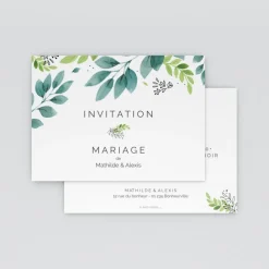 Carte D'invitation Mariage^Planet cards Oui Fleuri