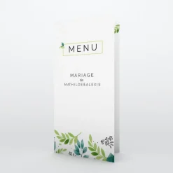 Menu De Mariage^Planet cards Oui Fleuri