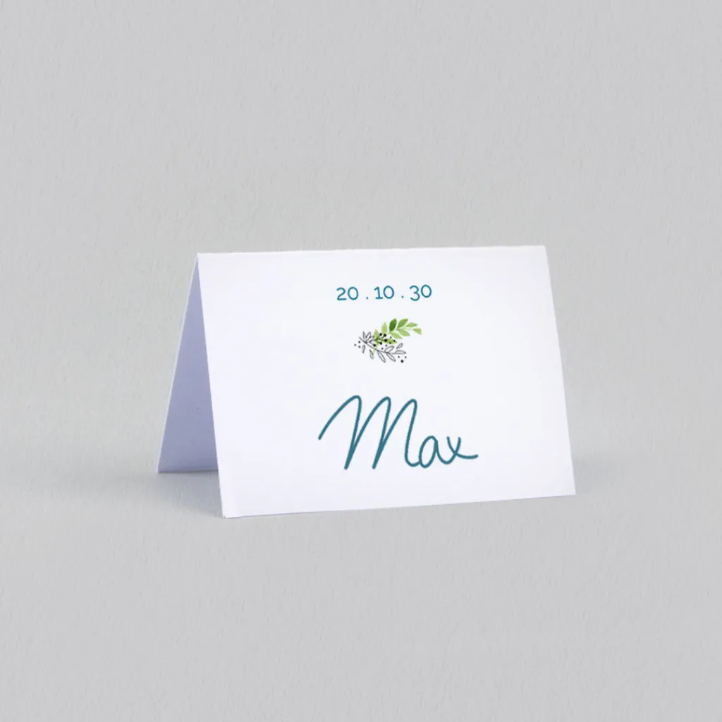 Marque-place Mariage^Planet cards Oui Fleuri