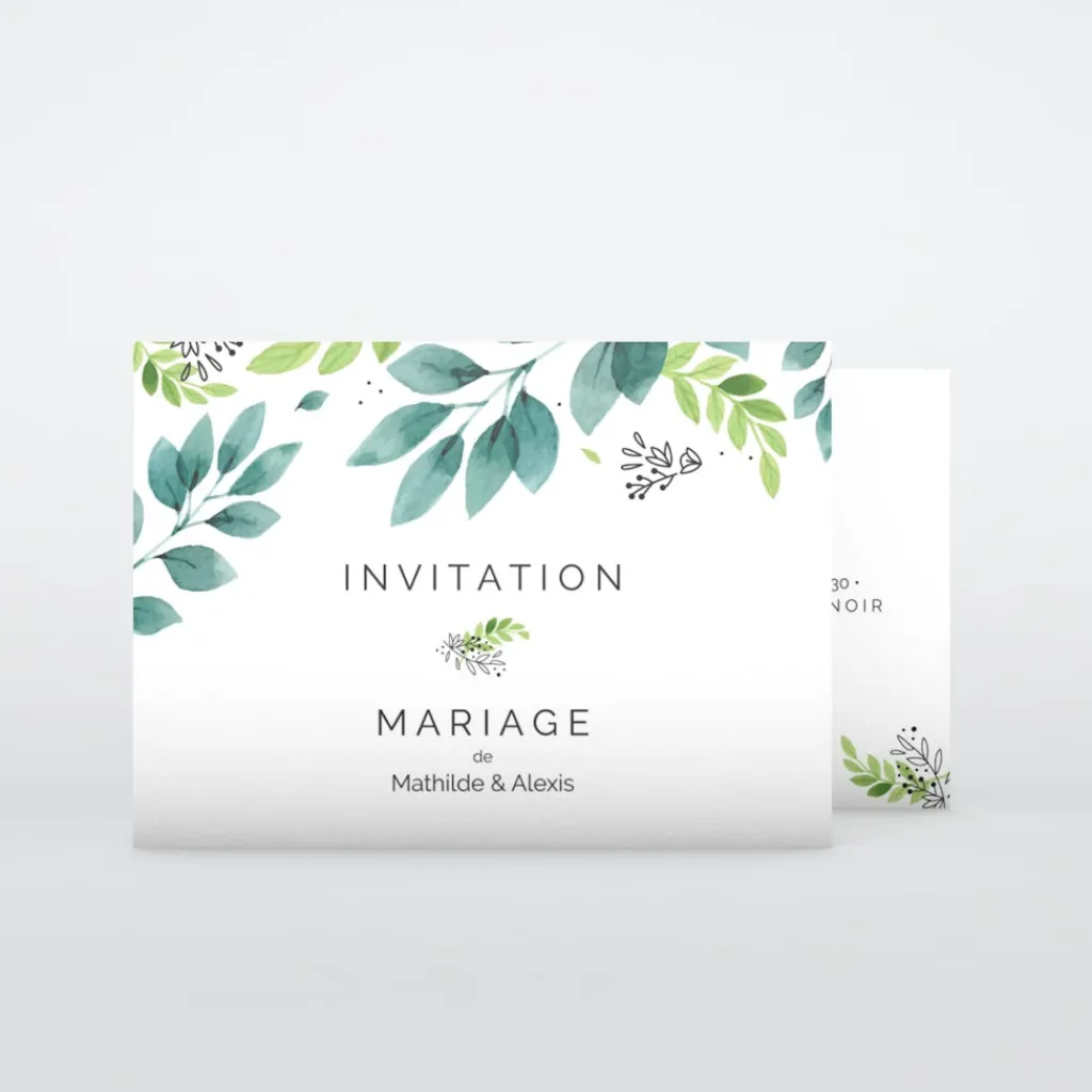 Carte D'invitation Mariage^Planet cards Oui Fleuri