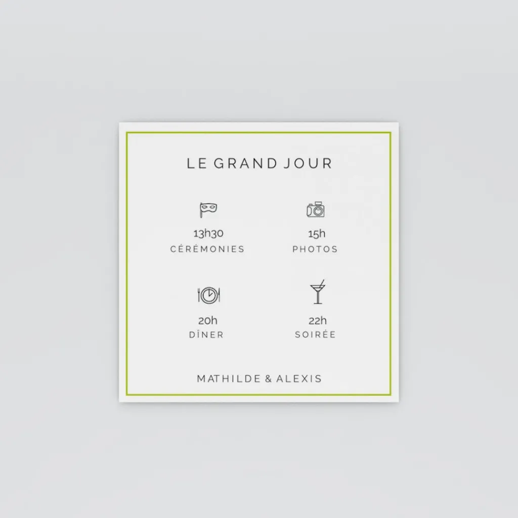 Programme De Mariage^Planet cards Oui Fleuri