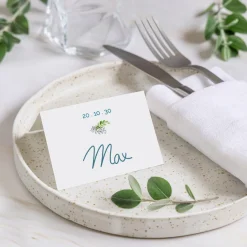 Marque-place Mariage^Planet cards Oui Fleuri