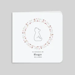 Faire-part Naissance Animaux | Faire-part Naissance Fille^Planet cards Ours et Couronne Liberty