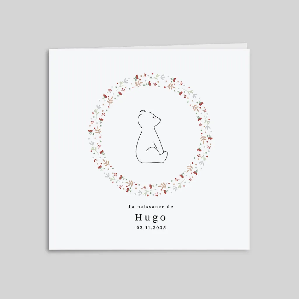 Faire-part Naissance Animaux | Faire-part Naissance Fille^Planet cards Ours et Liberty
