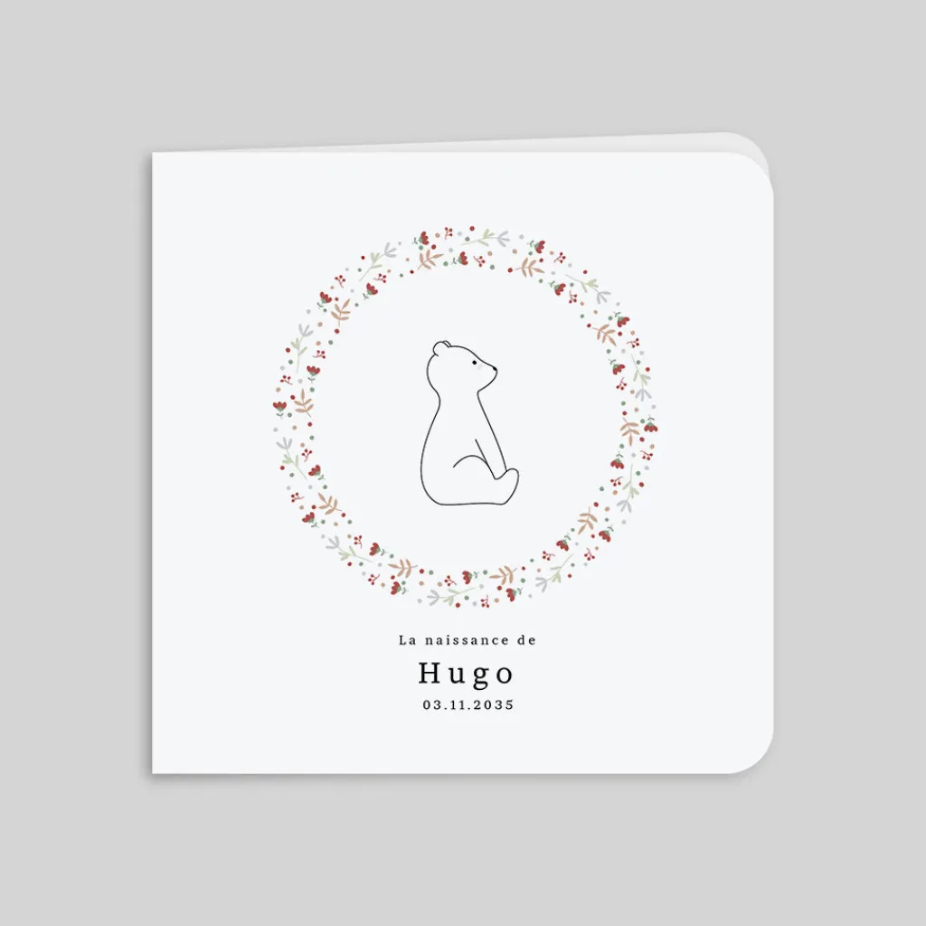 Faire-part Naissance Animaux | Faire-part Naissance Fille^Planet cards Ours et Liberty