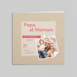 Faire-part Mariage Champêtre | Gamme Complète^Planet cards Papa et Maman Se Disent Oui