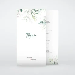 Menu De Mariage^Planet cards Pastel et Eucalyptus