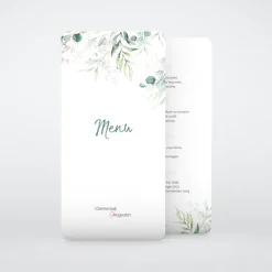 Menu De Mariage^Planet cards Pastel et Eucalyptus