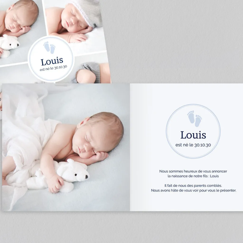 Faire-part Naissance Garçon^Planet cards Pastille Et Doux Petits Pieds