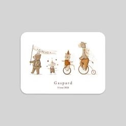 Faire-part Naissance Animaux | Faire-part Naissance Fille^Planet cards Petit Cirque