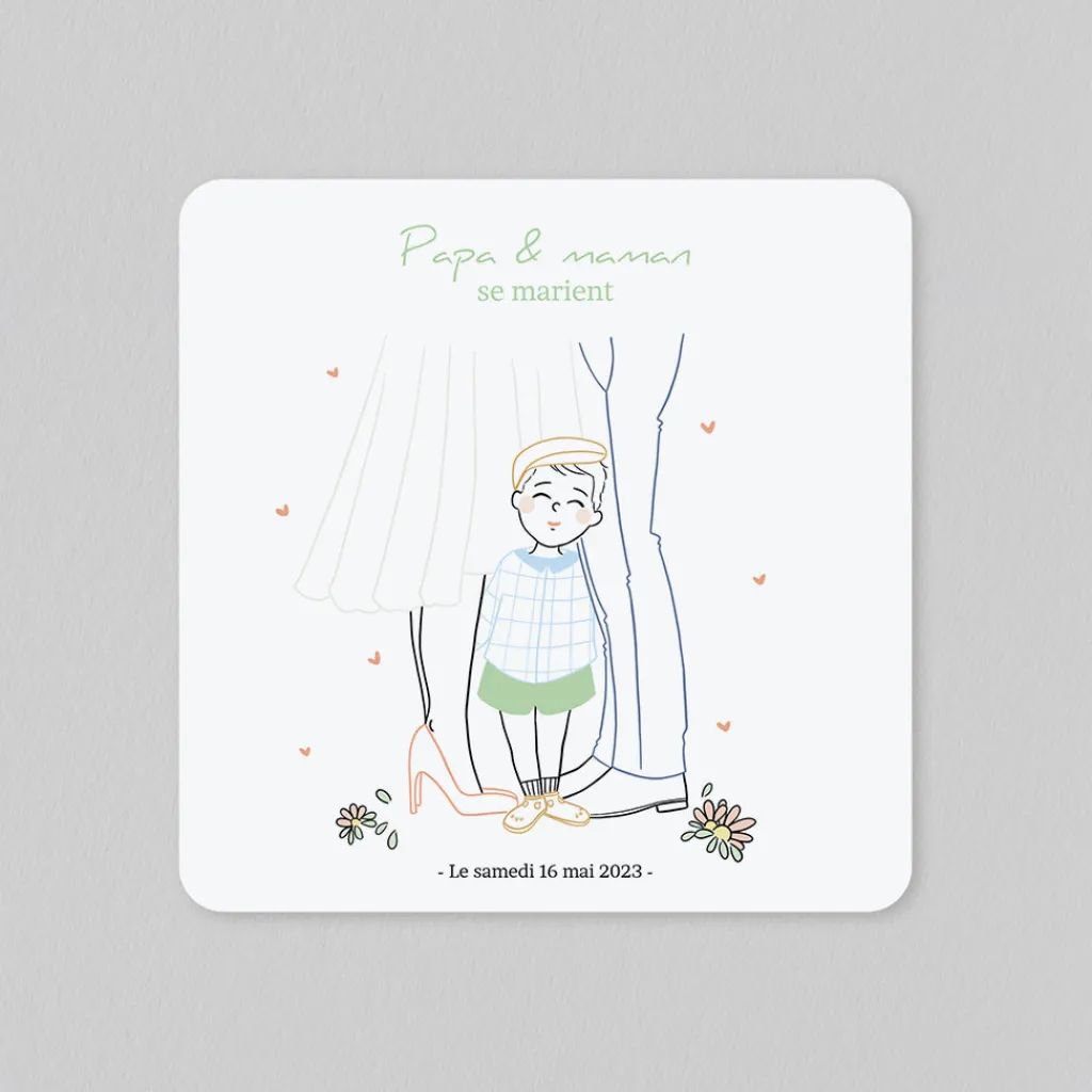 Créations En Collaboration^Planet cards Petit Garçon d'honneur