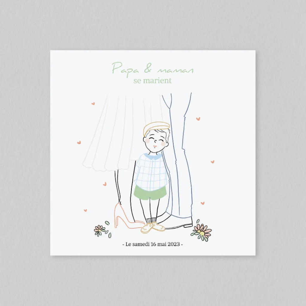 Créations En Collaboration^Planet cards Petit Garçon d'honneur
