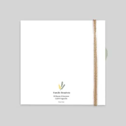 Faire-part Baptême Champêtre^Planet cards Petit Mimosa Champêtre