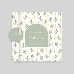 Faire-part Baptême Champêtre^Planet cards Petit Mimosa Champêtre