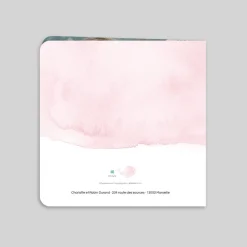 Faire-part Naissance Animaux | Créations En Collaboration^Planet cards Petit Océan à l'Aquarelle Rose